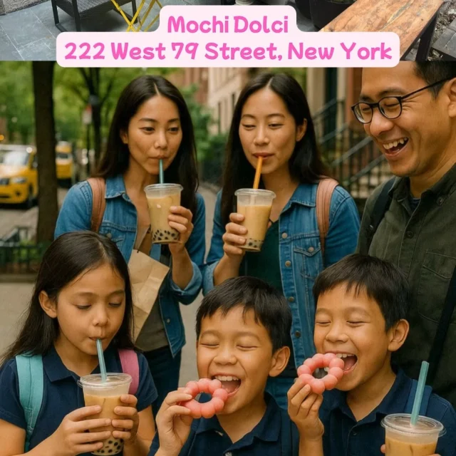 @mochidolci is a great place to enjoy with the whole family. Our front patio is open where you can enjoy #bubbletea and #mochidonuts. Adults can also take advantage of savory items and a full bar on our #outdoorpatio

#familyfun 
#summercocktails
#familyfriendly
#animetheme